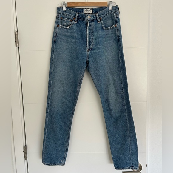 Agolde Feel Good High Waisted Button Fly Jeans Size 27 - Picture 3 of 15